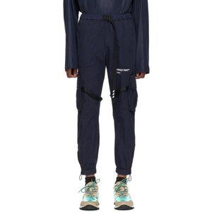 Off-White c/o Virgil Abloh Original Parachute Cargo Pants Navy